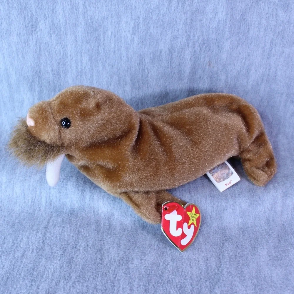 WALRUS PAUL TY Beanie Babies 2-23-99 VINTAGE NEW WITH‎ TAG PLUSH STUFFED